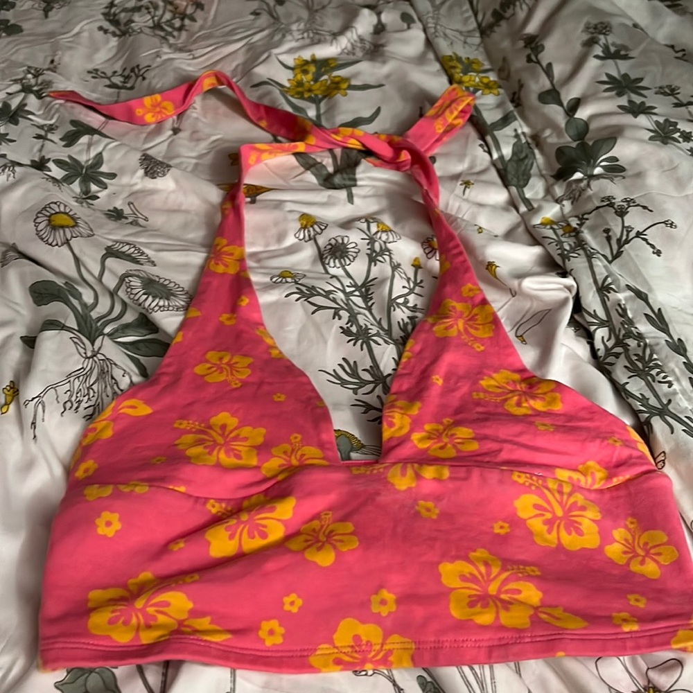 Floral Garage Halter top